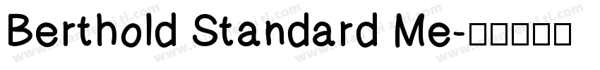 Berthold Standard Me字体转换